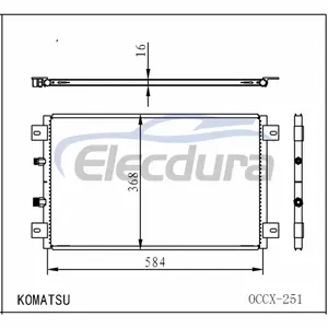 164-0588 Caterpillar 312C A/C kondenseri