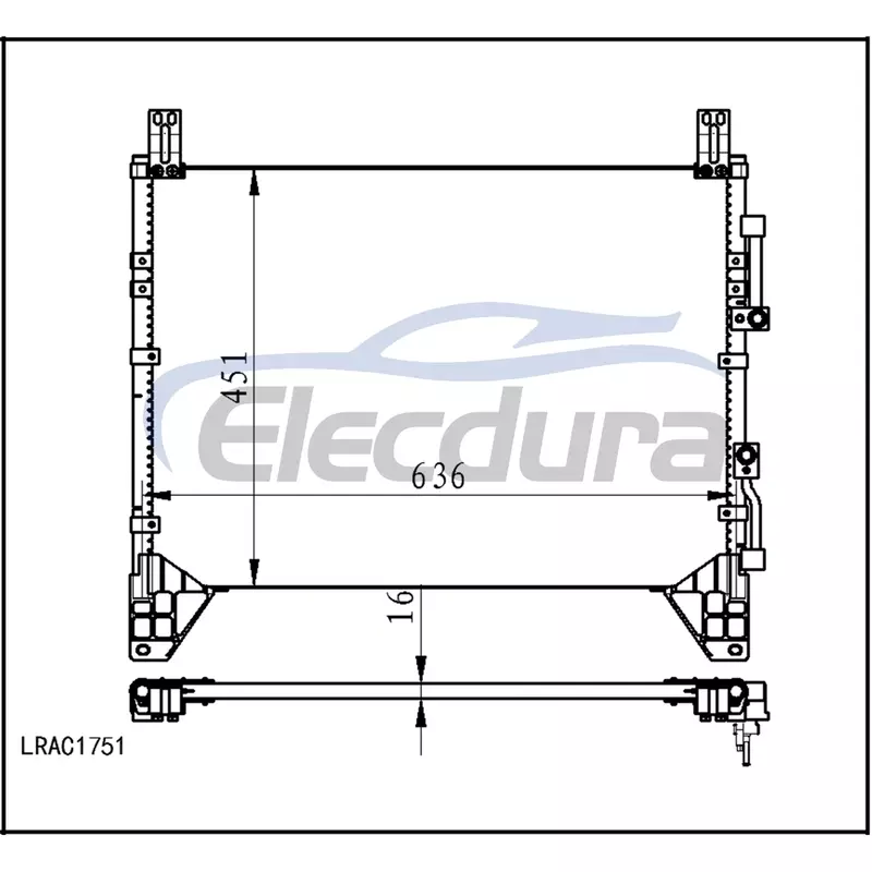 6840008B01 SsangYong Rexton 2006-actualidad Condensador A/C