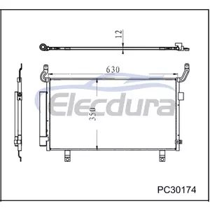 73210AN00A Subaru Legacy 2020-2025 Condensador A/C