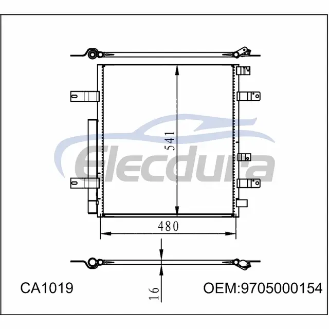 9705000154 Mercedes-Benz Atego 2005+ Condensator A/C