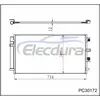 LX6Z19712B Ford Escape 2020-2022 hybride Condenseur de climatisation