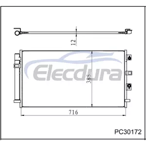 LX6Z19712B Ford Escape 2020–2022 Hybrid-Klimaanlagenkondensator
