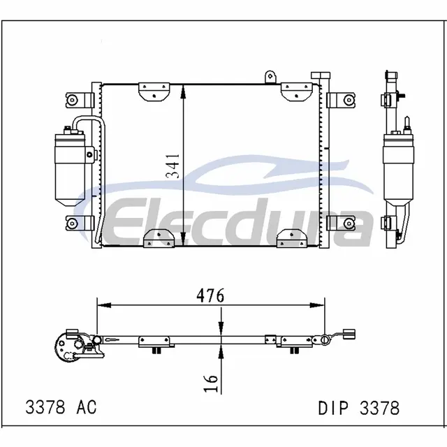 1040216 Suzuki Grand Vitara 1999-2000 A/C-condensor