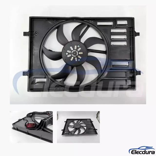 Satış sonrası toptan tedarik i&ccedil;in Volkswagen Golf Fır&ccedil;asız Radyat&ouml;r Soğutma Fanı D&uuml;zeneği 5Q0121203B