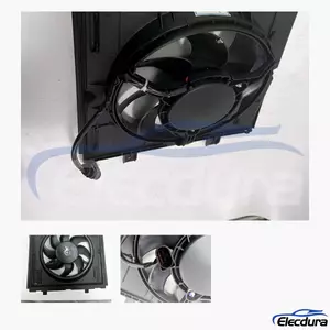 99762403503 N&aacute;hrada pro velkoobchod s n&aacute;hradn&iacute;mi d&iacute;ly Porsche Dual Radiator Cooling Fan Assembly