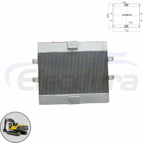 Сверхмощный масляный радиатор Volvo EC290B 14538609, оптовый поставщик - премиальный послепродажный гидравлический охладитель B2B для экскаваторов EC240B EC240C EC290C по конкурентоспособным ценам