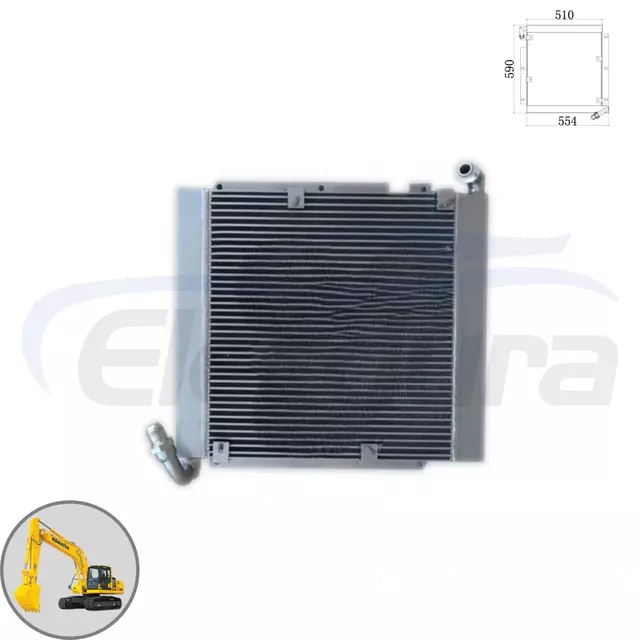 เครื่องทำความเย็นน้ำมันไฮดรอลิก 20X-03-22110 ผู้จัดจำหน่ายขายส่งสำหรับ Komatsu PC60-5 สั่งซื้อจำนวนมากทดแทนหลังการขาย