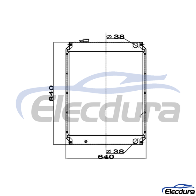203-03-65610 Komatsu PC100-6 ถังเก็บน้ำ หม้อน้ำ แกน