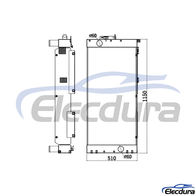 1BQ8-40030 Hyundai R305-9T Wassertank K&uuml;hler