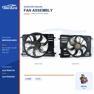 Conjunto del ventilador de refrigeraci&oacute;n del radiador para Mercedes-Benz W247 / W177 600W A2479060100 Suministro a granel