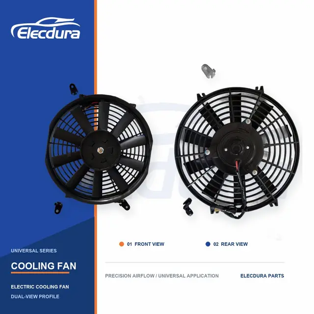 Universel Ventilateur de refroidissement de radiateur Lame droite de 10 pouces 160W Vente en gros
