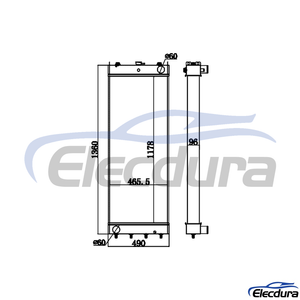 208-03-75110 โคมัตสึ PC400-8/450-8 หม้อน้ำ