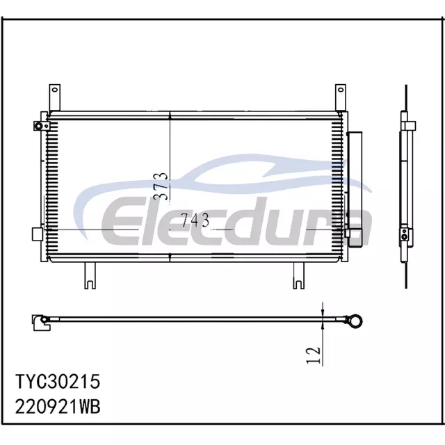 80100-TMA-H01 Honda Cr-V 2020-2022 A/C-kondensatorsamling