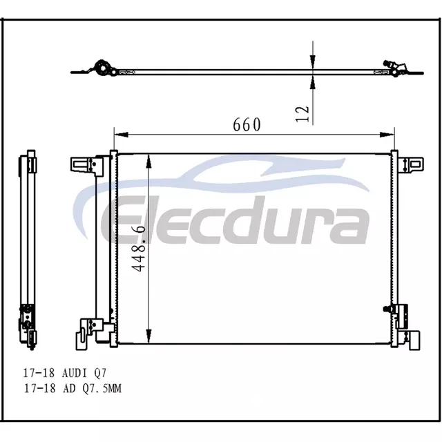 4M0816421B Audi Q7 2017-2019 Condensador A/C
