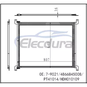 4866845008 Kenworth T2000 1996-2007 Конденсатор кондиционера