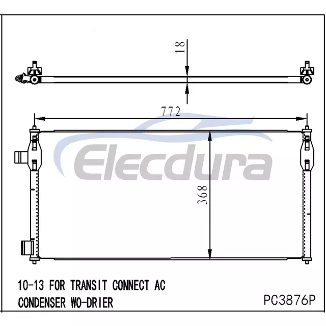 9T1Z19712A Ford Transit 2010-2013 airco condensor