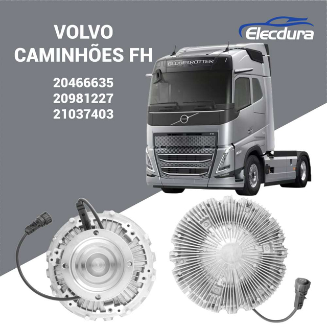 20466635 อิเล็กทรอนิกส์ คลัตช์พัดลม สำหรับรถบรรทุก VOLVO FH 500 & FH 540, 2012-2023, โรงงานขายส่ง
