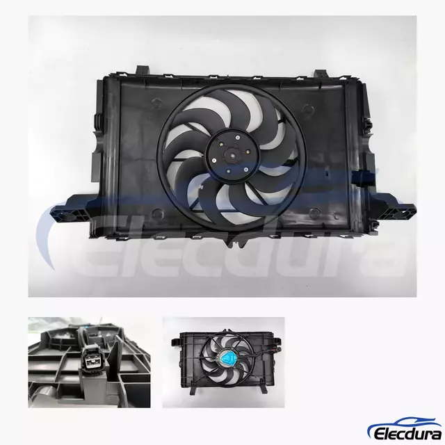 Gruppo ventola di raffreddamento per radiatore senza spazzole Tesla modello Y 1607808-00-A per fornitura all'ingrosso aftermarket