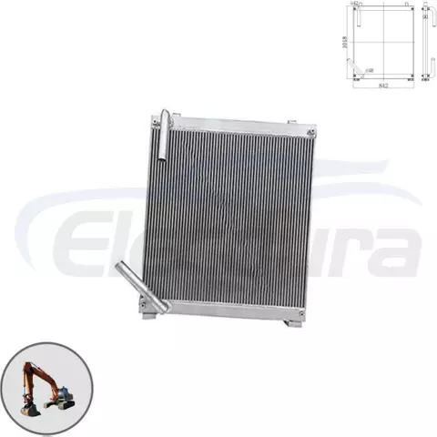 4380050 Hitachi EX220-5 pendingin oli hidrolik pengganti aftermarket grosir untuk distributor suku cadang excavator