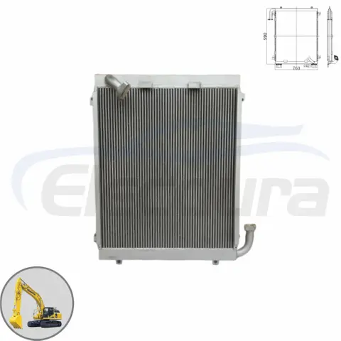 Răcitor ulei hidraulic 20Y-03-21121 760x996mm furnizor en-gros pentru Komatsu PC200-6 PC220-6 la comandă &icirc;n bloc pentru &icirc;nlocuirea pieței de schimb
